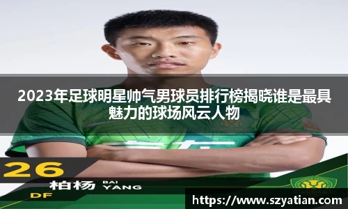 2023年足球明星帅气男球员排行榜揭晓谁是最具魅力的球场风云人物